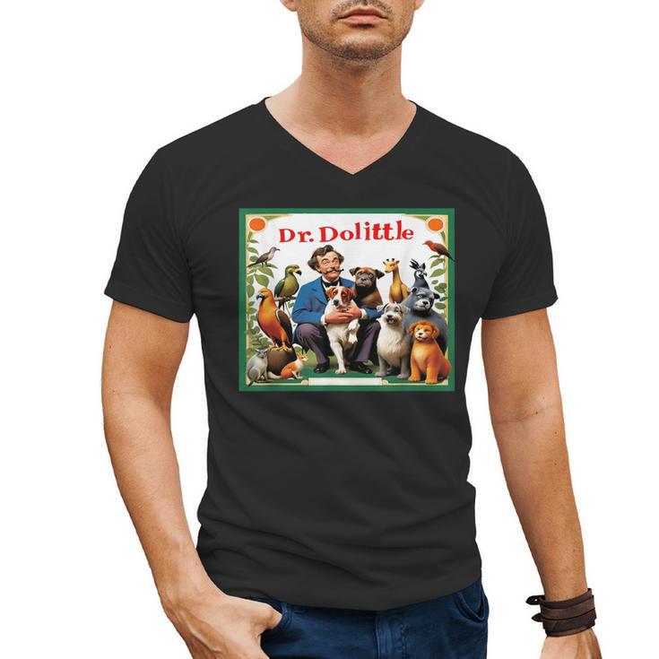 Animal Doctor & Communicator Dr Dolittle Children's Book Cover Men's V-Neck T-Shirt