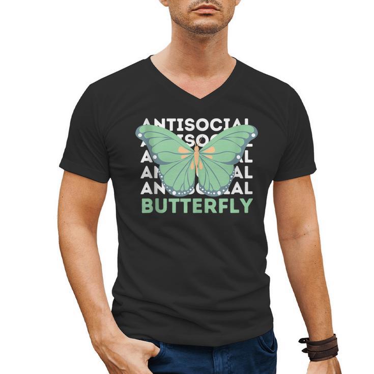 Anti-Social Introvert Butterfly Men's V-Neck T-Shirt