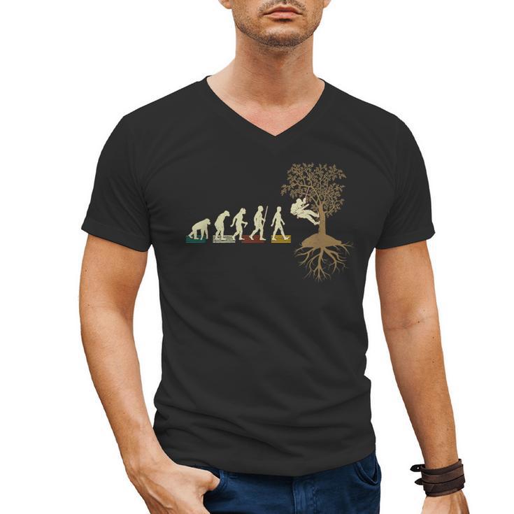 Arborist Tree Trimmer  Classic Fit Short Sleeve Crew Neck Arborist For Him Husband Dad Friend Solid With Letter Print Size Small Men's V-Neck T-Shirt