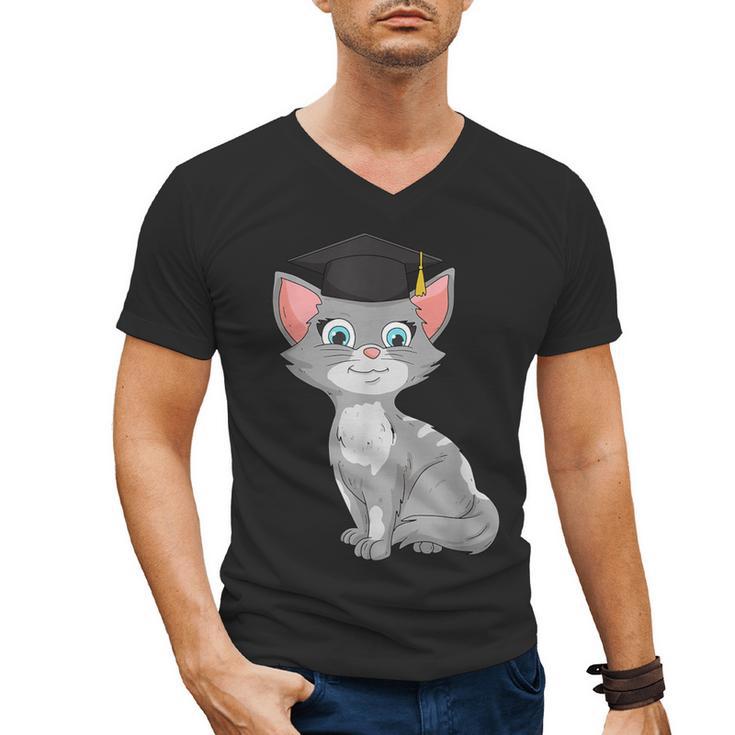 Bachelor Master Cats Graduation 2026 Graduate Men's V-Neck T-Shirt