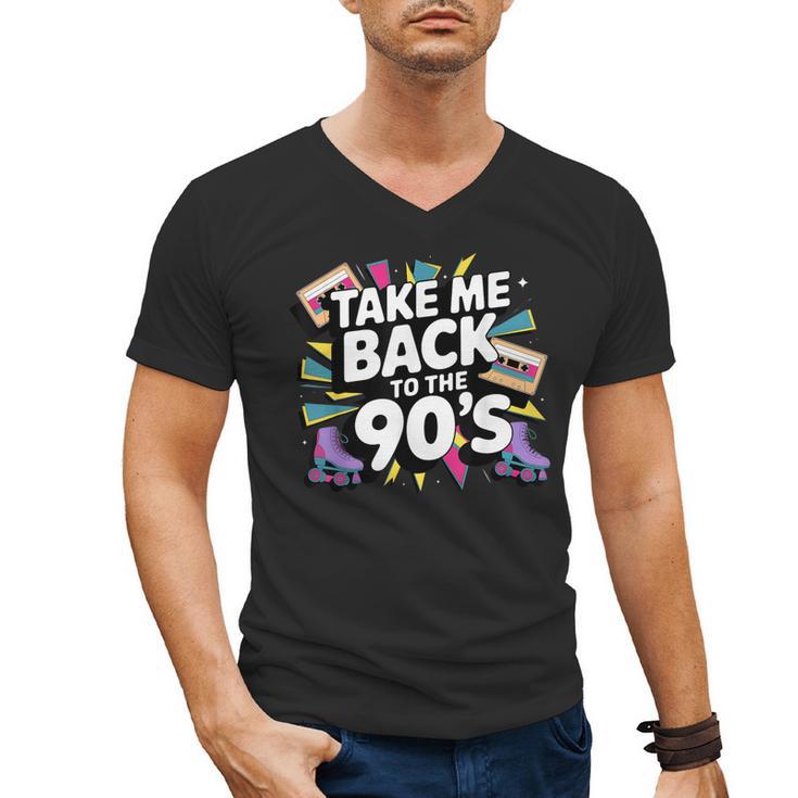Take Me Back To The 90s Retro Nostalgia Men's V-Neck T-Shirt