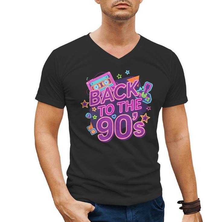 Back To The 90s Retro Nostalgia Men's V-Neck T-Shirt