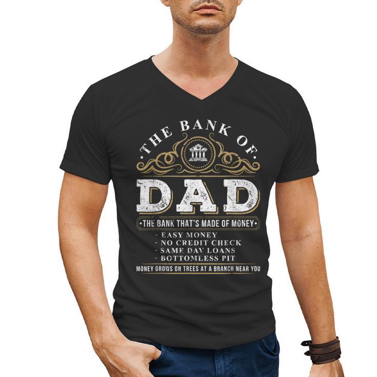 The Bank Of Dad Father's Day College Tuition Student Men's V-Neck T-Shirt