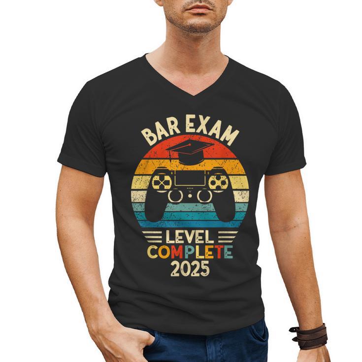 Bar Exam Level Complete 2025 Lawyer Law School Graduation Men's V-Neck T-Shirt