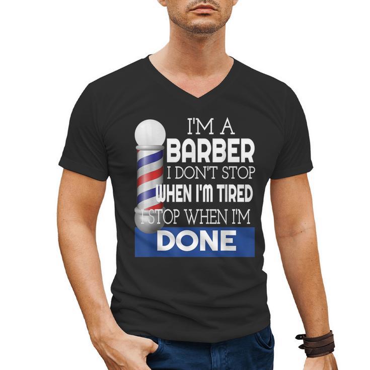 Barber Stylist Barber College Graduation Men's V-Neck T-Shirt
