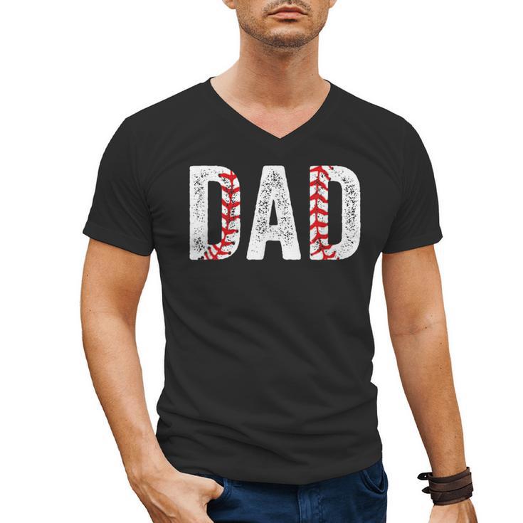 Baseball Dad Joke Sayings Fathers Day From Son Men's V-Neck T-Shirt