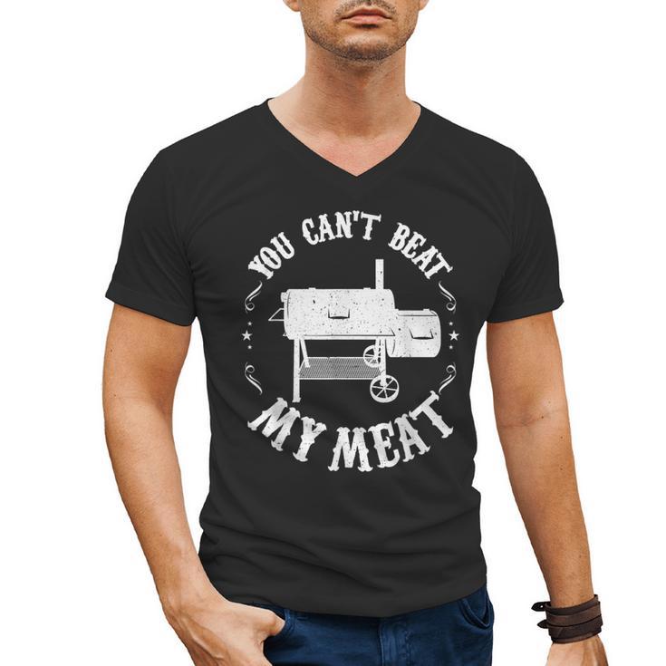 BBQ Pit Reverse Flow Smoker Accessory Dad Grill Men's V-Neck T-Shirt