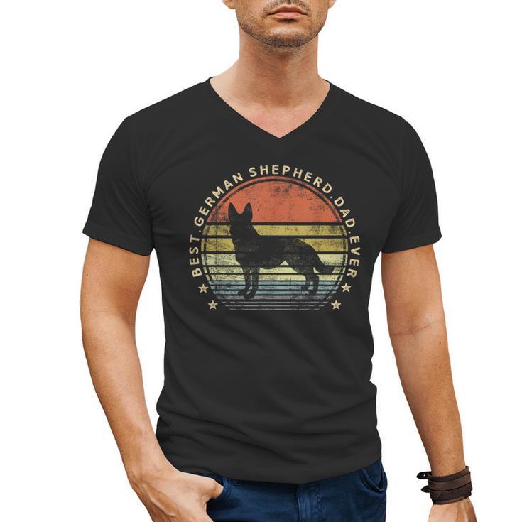 Best German Shepherd Dad Ever Daddy Dog Lover Owner Men's V-Neck T-Shirt