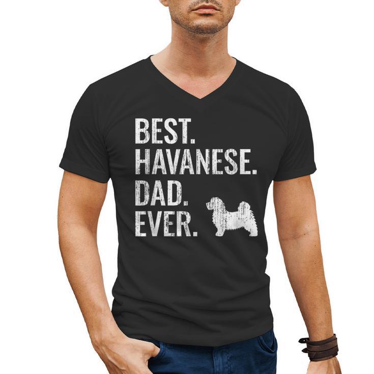 Best Havanese Dad Ever Cool Dog Owner Men's V-Neck T-Shirt