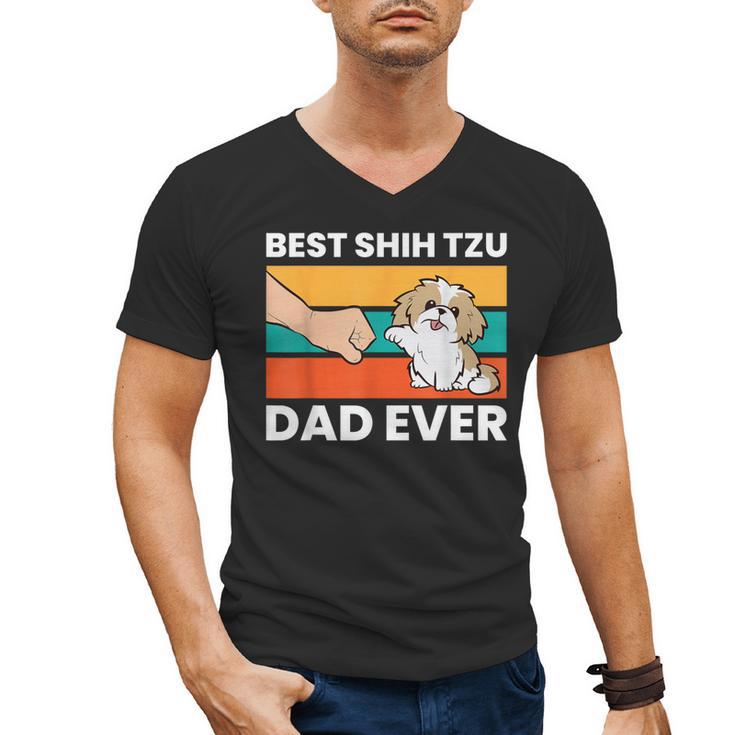 Best Shih Tzu Dad Ever Shih Tzu Men's V-Neck T-Shirt