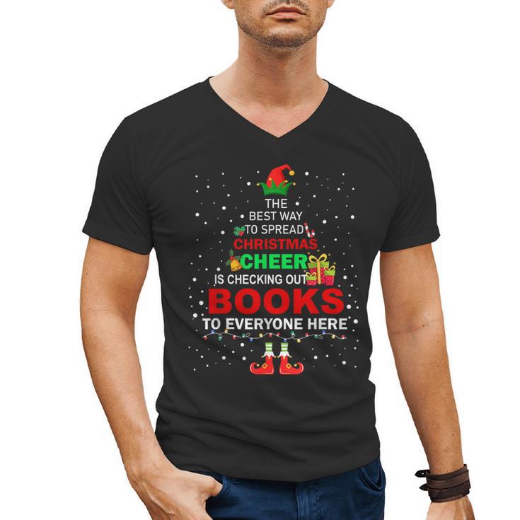 The Best Way To Spread Christmas Cheer Is Checking Out Books Men's V-Neck T-Shirt