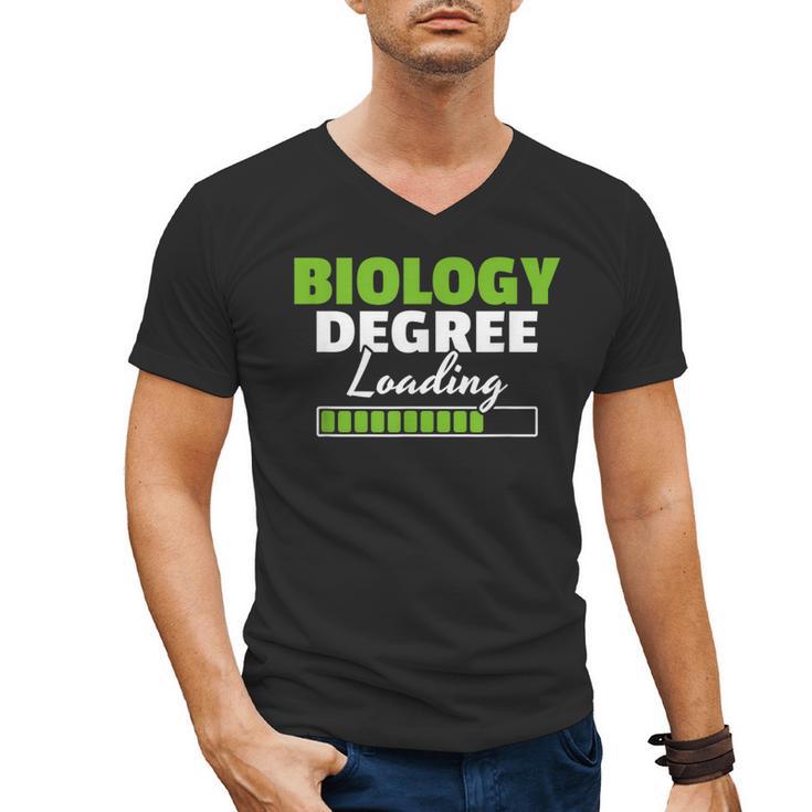 Biology Degree Loading Graduation Student Teacher Biologist Men's V-Neck T-Shirt
