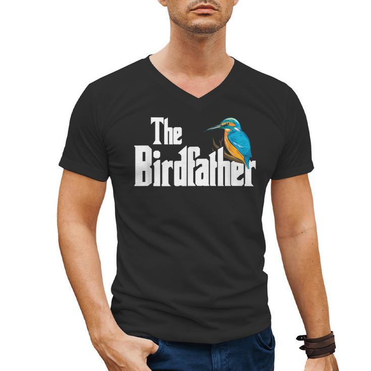 The Bird Father Bird Watching Meme Birder Dad Men's V-Neck T-Shirt