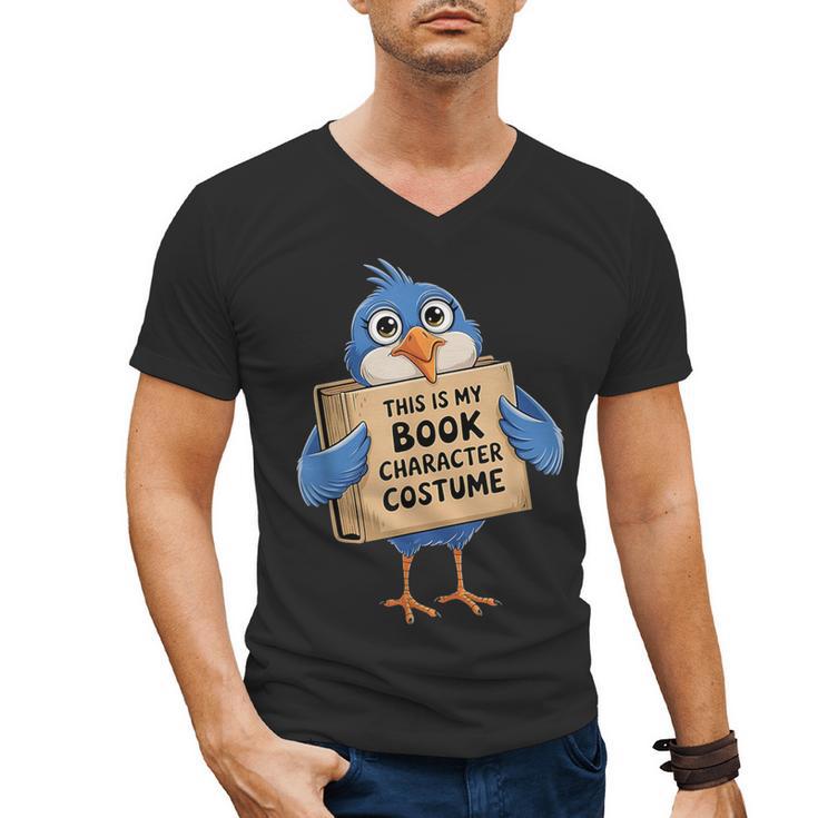 This Is My Book Character Costume Pigeon Kids Reading Men's V-Neck T-Shirt