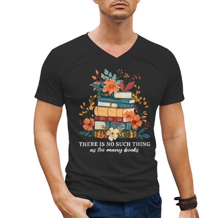 Book Lover Librarian Reading Library Readers Men's V-Neck T-Shirt