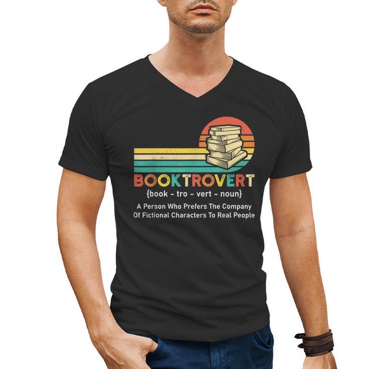 Booktrovert Definition Book Lover Men's V-Neck T-Shirt