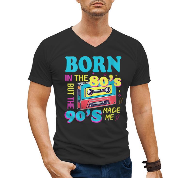 Born In The 80's But 90's Made Me Nostalgia Cassette Tape Men's V-Neck T-Shirt