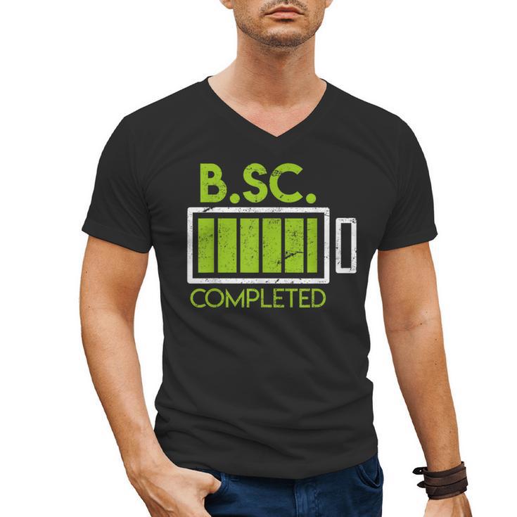 Bsc Completed Bachelor Of Science Graduation 2025 Men's V-Neck T-Shirt