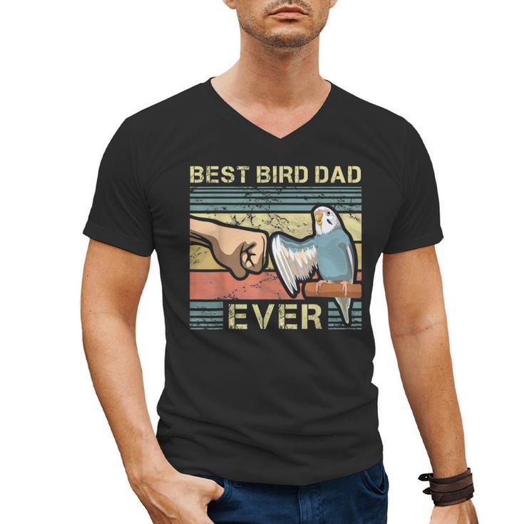 Budgie Dad Bird Lover Father Animal Enthusiast Bird Guy Men's V-Neck T-Shirt