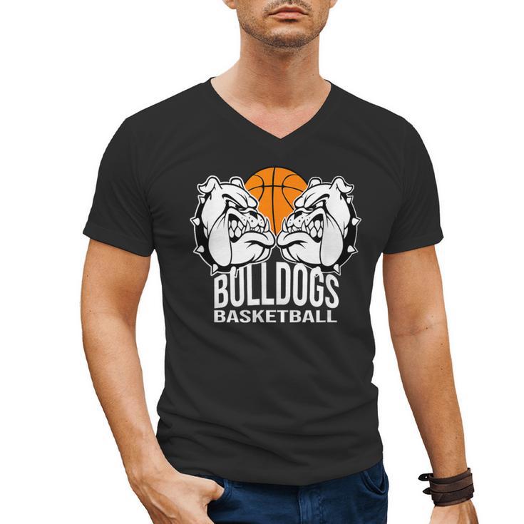 Bulldogs Basketball Shirt Basketball Mom Dad Players Tshirt Men's V-Neck T-Shirt