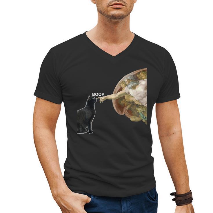 Cat Shirts For MenWomen Cat Shirts For Cat DadMom Men's V-Neck T-Shirt