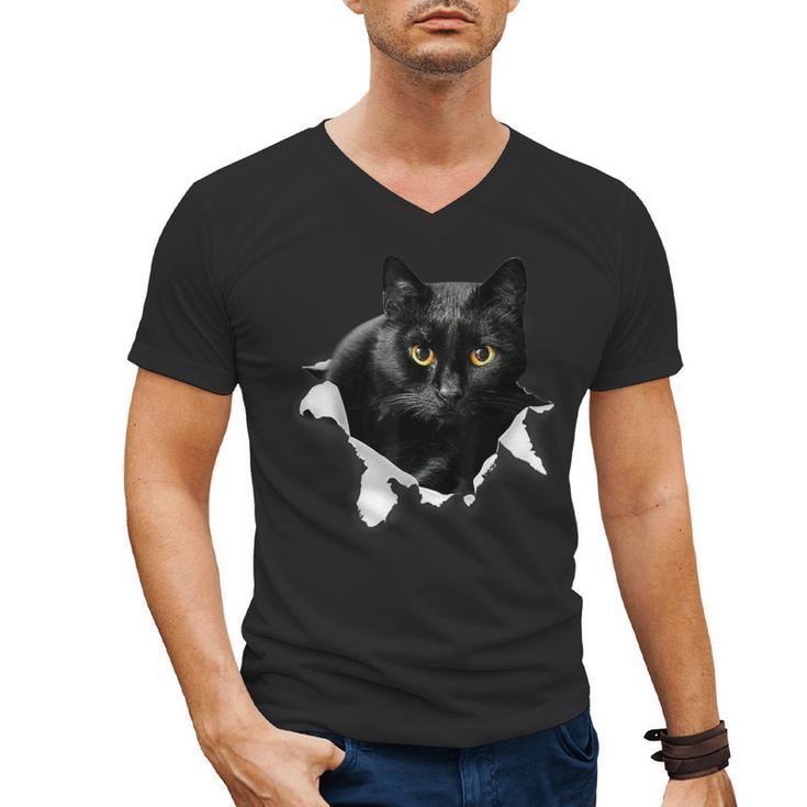 Cat Torn Cloth For Cat Lover Cat Dad Cat Mom Men's V-Neck T-Shirt