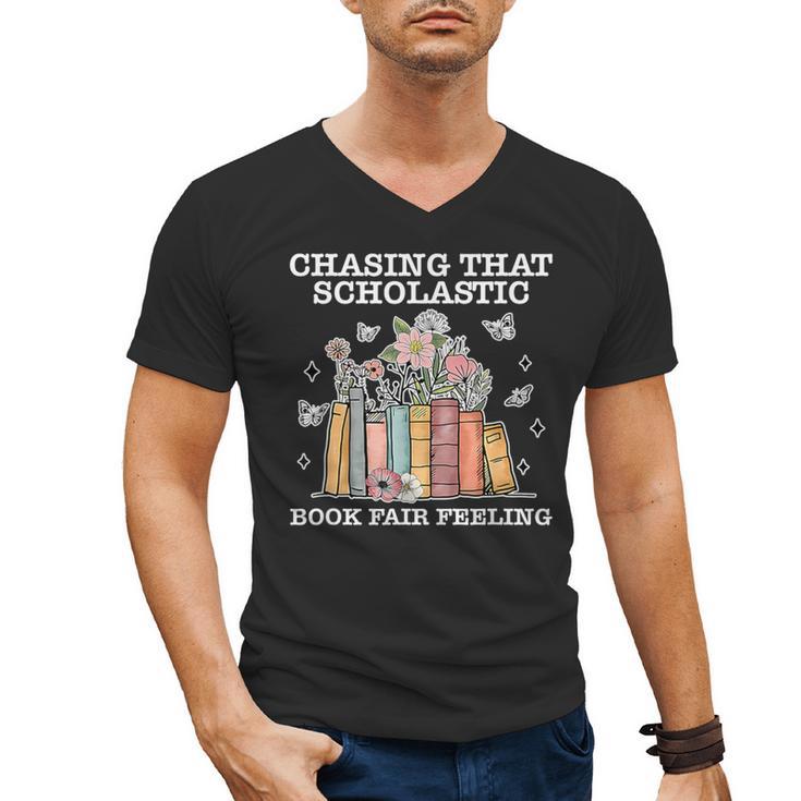 Chasing That Scholastic Book Fair Feeling Apparel Men's V-Neck T-Shirt