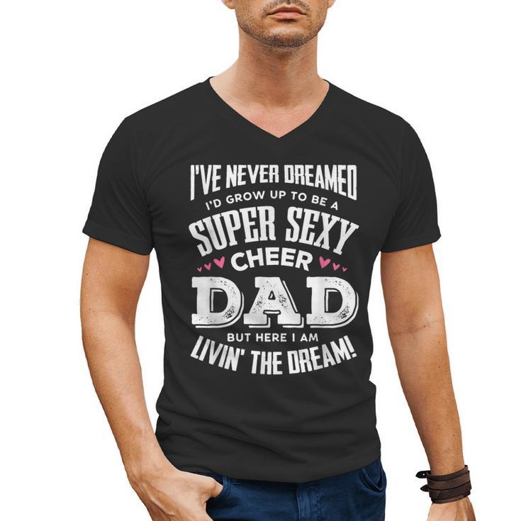 Cheerleading Dad Father Cheer Dad Men's V-Neck T-Shirt