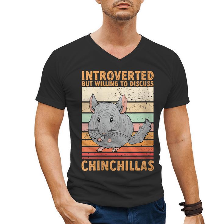 Chinchilla Owner Introvert Chinchilla Men's V-Neck T-Shirt