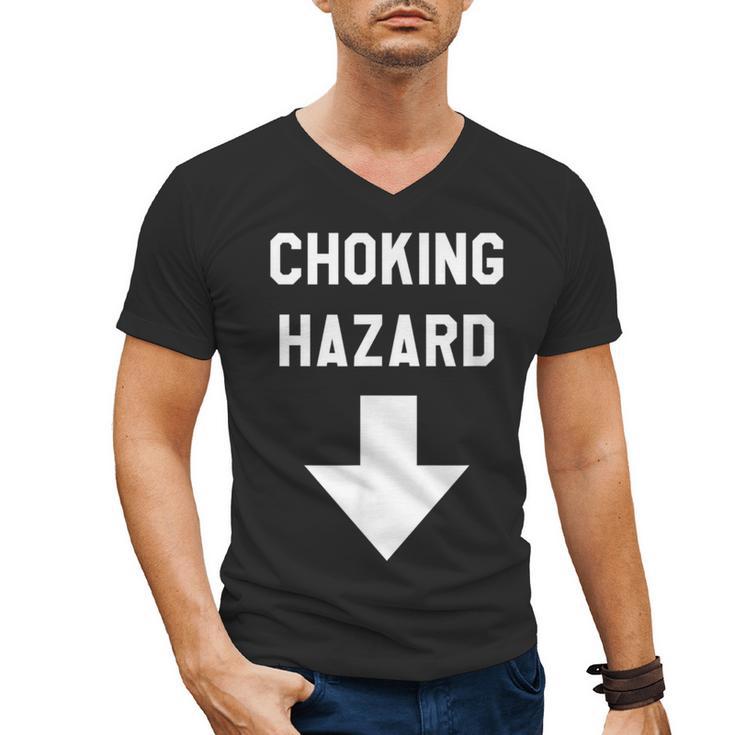 Choking Hazard Adult Dad Joke Men's V-Neck T-Shirt