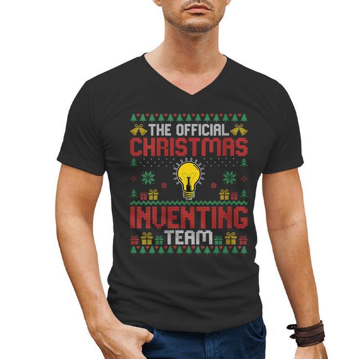 Christmas Inventing Team Inventing Introvert Xmas Men's V-Neck T-Shirt