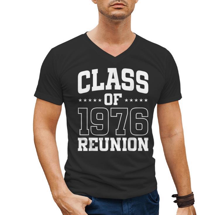 Class Of 1976 Reunion 50 Years Alumni Graduation High School Men's V-Neck T-Shirt
