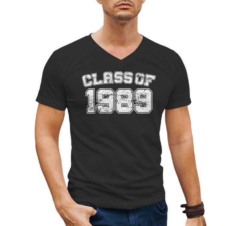 Class Of 1989 89 School Tee Shirt Graduation Class Party Men's V-Neck T-Shirt