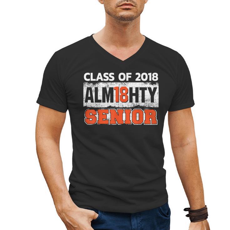 Class Of 2018 Alm18hty Senior 2018 Graduation T-Shirt Men's V-Neck T-Shirt