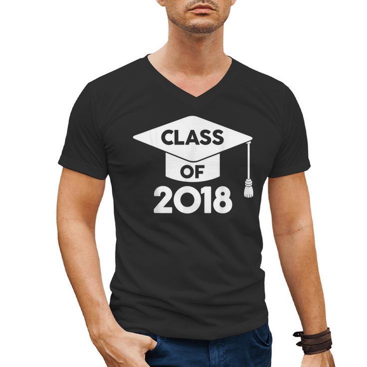 Class Of 2018 Senior T-Shirt Graduation Shirt Men's V-Neck T-Shirt