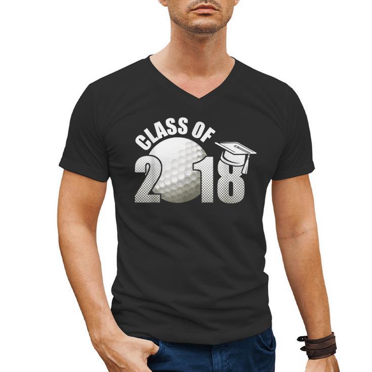 Class Of 2018 Shirts Graduation Senior Golf Men's V-Neck T-Shirt