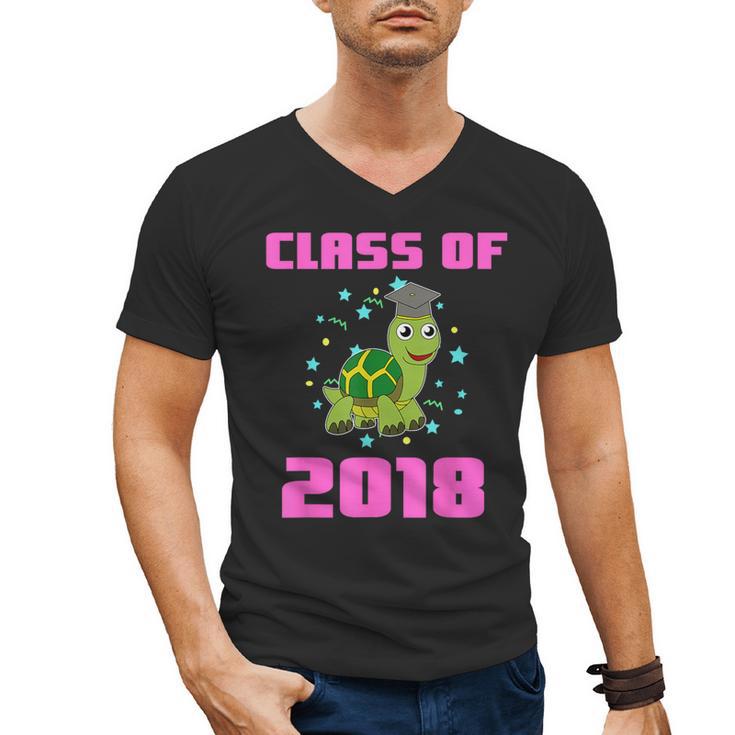 Class Of 2018 Turtle Shirt Graduation  Kids Men's V-Neck T-Shirt