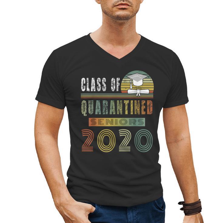 Class Of 2020 Quarantined Seniors Graduation Gift Men's V-Neck T-Shirt