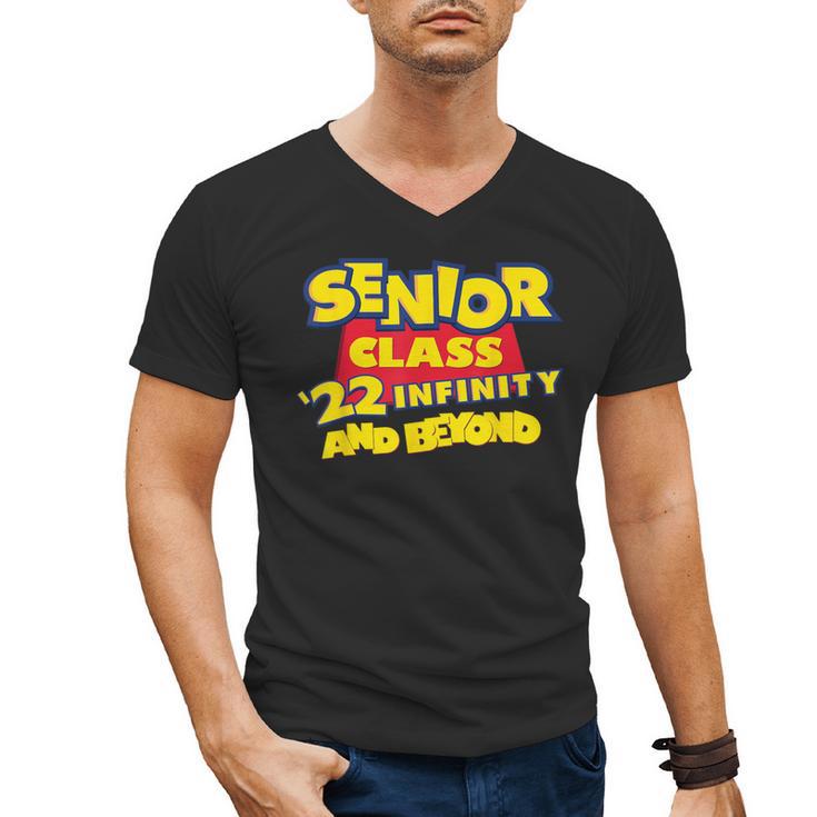 Class Of 2022 Senior 2000s Animated Movie Style Graduation Men's V-Neck T-Shirt