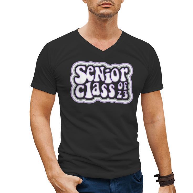 Class Of 2023 Senior Back To School Graduation Men's V-Neck T-Shirt