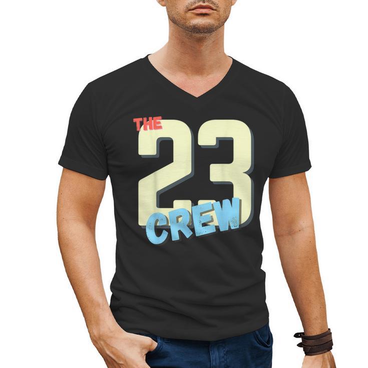 Class Of 2023 Seniors 23 Crew Senior Graduation Idea Men's V-Neck T-Shirt