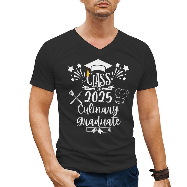 Class Of 2025 Culinary Graduate Culinary Chef Graduation Men's V-Neck T-Shirt