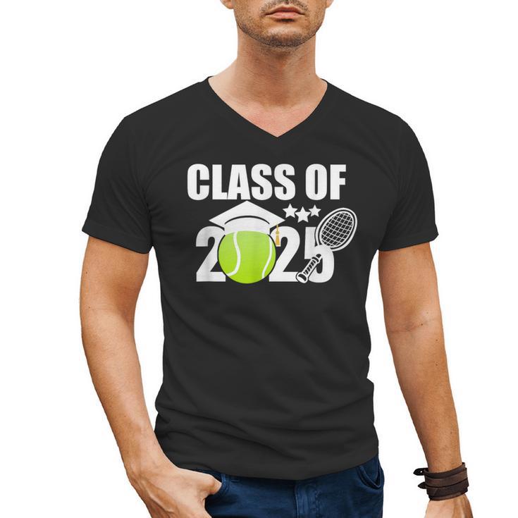 Class Of 2025 Graduation Senior Tennis Player Men's V-Neck T-Shirt
