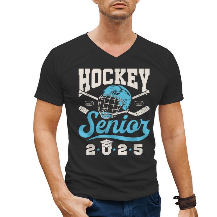 Class Of 2025 Hockey Senior Graduation Graduate Grad Men's V-Neck T-Shirt