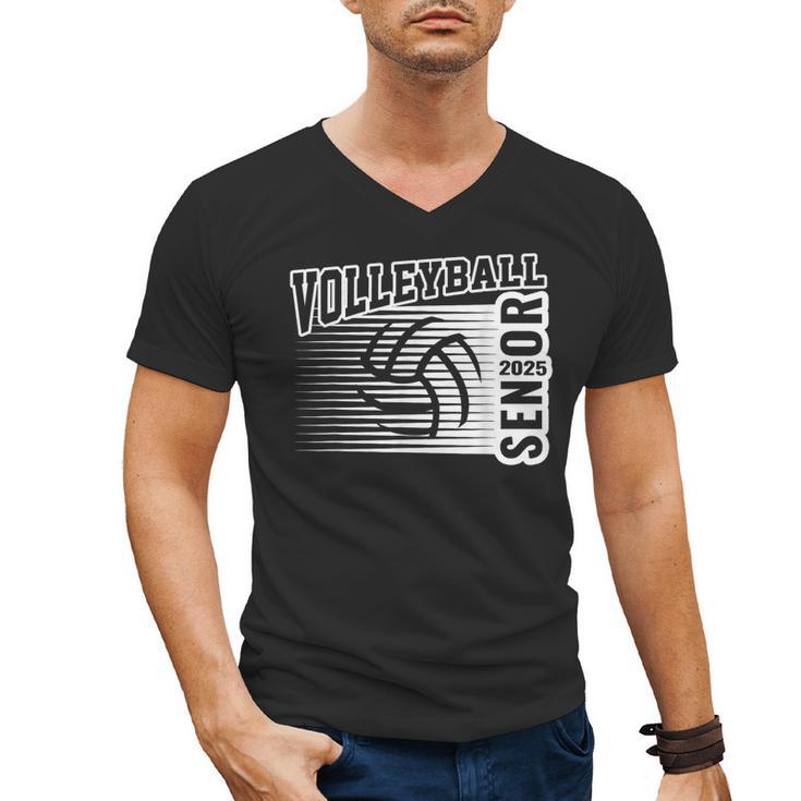Class Of 2025 Volleyball Senior Class 25 Graduation Men's V-Neck T-Shirt