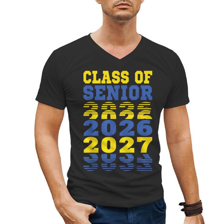 Class Of 2026 2027 Senior Graduation Students Men's V-Neck T-Shirt