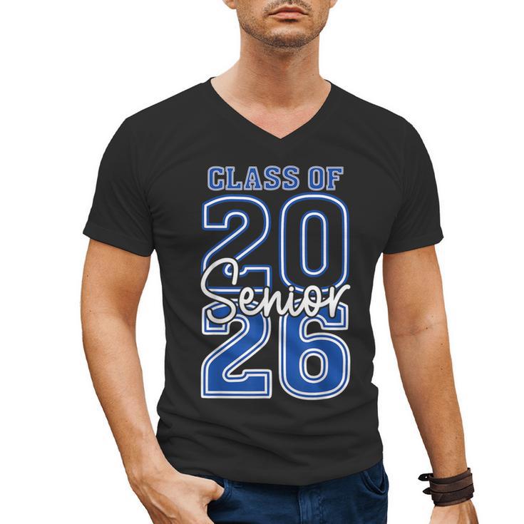 Class Of 2026 Senior Retro Graduation 2026 First Day Vintage Men's V-Neck T-Shirt
