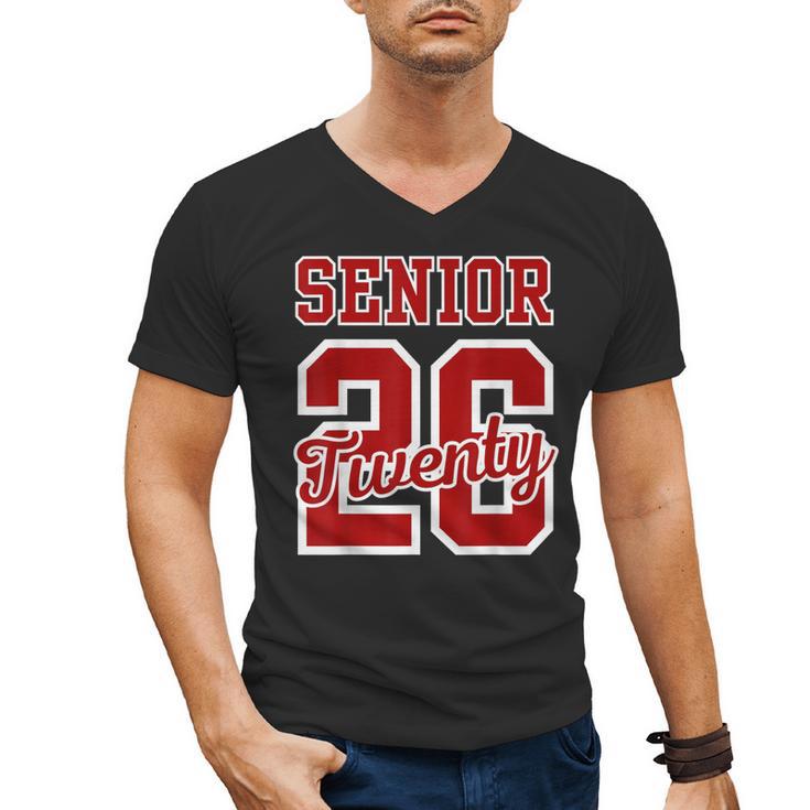 Class Of 2026 Senior 2026 Senior Twenty 26 Graduation Men Men's V-Neck T-Shirt