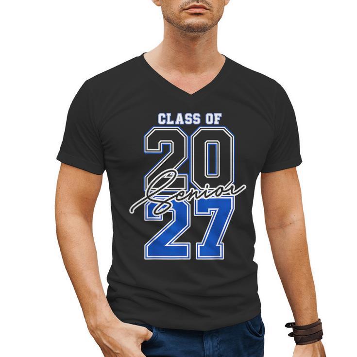 Class Of 2027 Senior 2027 Graduation Men's V-Neck T-Shirt