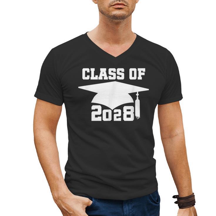 Class Of 2028 T-Shirt School Graduation Pride Tee Men's V-Neck T-Shirt